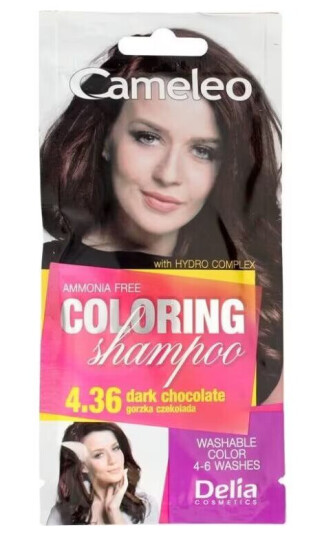 Delia Cosmetics Cameleo Coloring shampoo no.4.36 Bitter Chocolate 1 pc