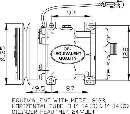 AC kompressor NRF 32876 AC kompressor NRF 32876