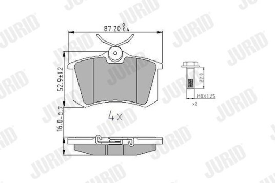 Bremseklosser JURID 573847J Bremseklosser JURID 573847J