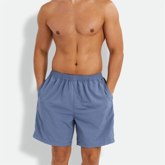 Panos Emporio Regular Solid Swimshorts - Captain Blue Blå S