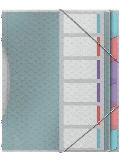 Esselte Sorteringsmappe Colour'Ice PP 6-delt