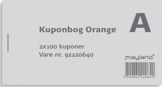 Mayland 92220640 100 Stykker Hvit Oransje