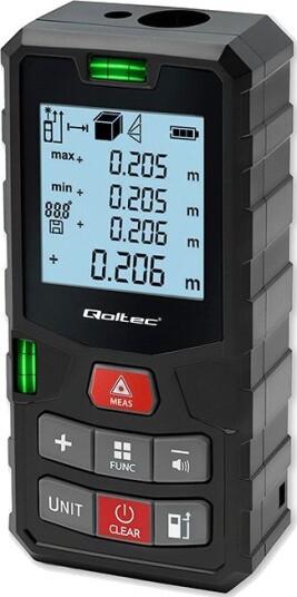 Qoltec Laseravstandsmåler Med Vater 120 m Rekkevidde