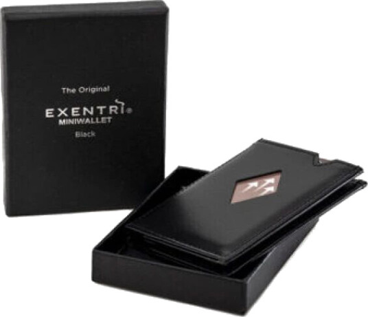 Exentri Svart Exentri Miniwallet Småting Svart