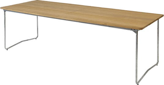 Grythyttan Stålmöbler B31 bord 230 cm Mørkerød / Svart