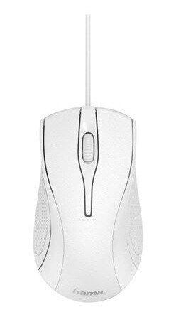 Hama Mc-200, Høyre Hendt, Optisk, Usb Type-A, 1200 Dpi, Hvit Hama Mc-200, Høyre Hendt, Optisk, Usb Type-A, 1200 Dpi, Hvit