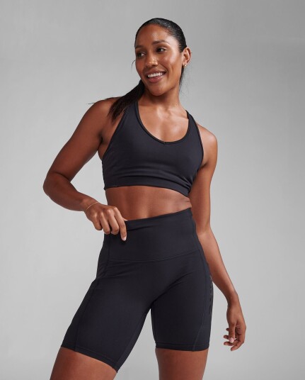 2XU Form Stash Hi-Rise Bike Shorts Black/Black - XS 2XU Form Stash Hi-Rise Bike Shorts Black/Black - XS