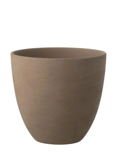 J Line Flowerpot Round Pottery Tau L Brown H29.5CM