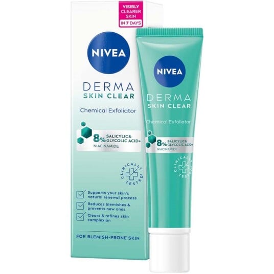 NIVEA Derma Skin Clear Night Exfoliator 40ml NIVEA Derma Skin Clear Night Exfoliator 40ml