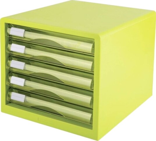Deli Skuffebok 5 Skuffer 27,5X34x26 Cm Lys Grønn D360254 Deli Skuffebok 5 Skuffer 27,5X34x26 Cm Lys Grønn D360254