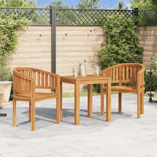 vidaXL Stol bananformet heltre teak vidaXL Stol bananformet heltre teak