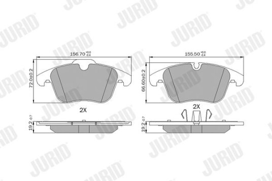 Bremseklosser JURID 573336J Bremseklosser JURID 573336J