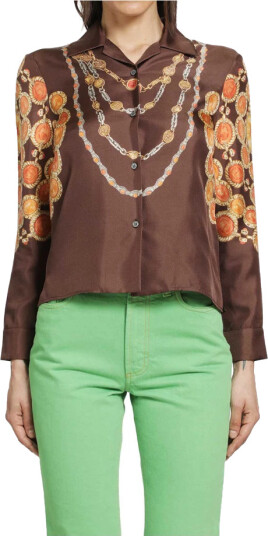 Versace Dame Bluser & Skjorter Brun S,