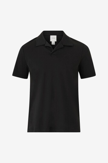 Calvin Klein - T-skjorte Liquid Touch Cuban Collar Polo - Svart