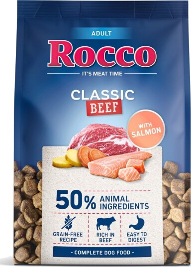 Rocco Tørrfôr Adult Classic Storfekjøtt Med Laks 5 X 1 kg