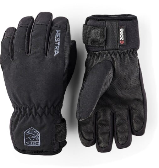 Hestra Ferox Primaloft - 5 Finger Svart 8-9 år