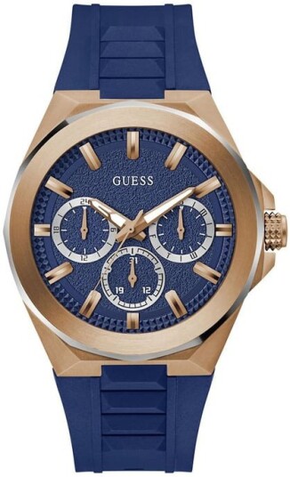 Guess Herreklokke GW0799G2 Dashboard Blå/Gummi Ø46 mm