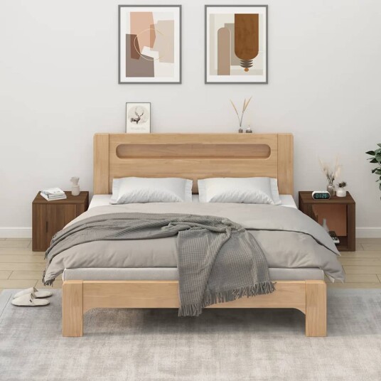 vidaXL Nattbord 2 stk brun eik 50x39x47 cm vidaXL Nattbord 2 stk brun eik 50x39x47 cm