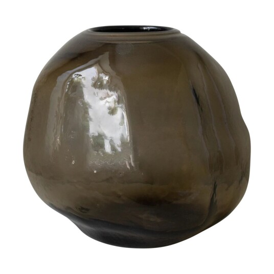 DBKD Pebble vase brun Stor Ø 28 cm