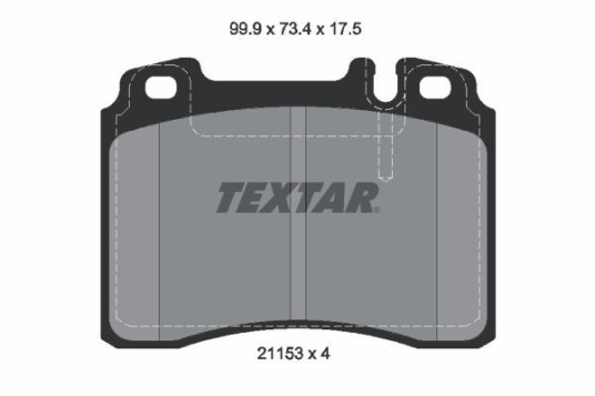 Bremseklosser TEXTAR 2115307 Bremseklosser TEXTAR 2115307