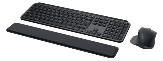 Logitech MX Keys S Combo - tastatur- og mussett - QWERTZ - Tysk - grafitt