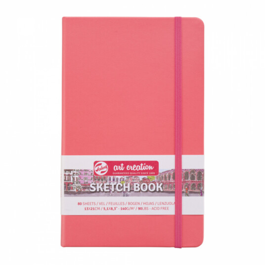 Art Creation Sketchbook Large Coral Red Art Creation Sketchbook Large Coral Red