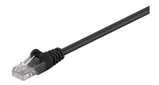 Goobay Nettverkskabel CAT 5E 0.25m Svart U/UTP