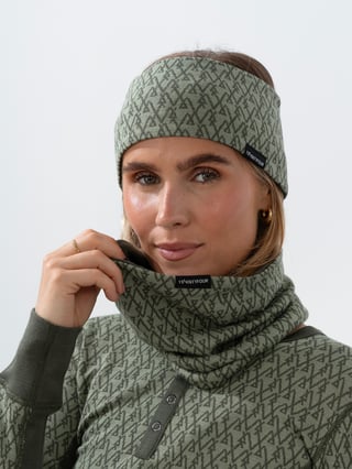Twentyfour Finse 2W Ullhals Grønn ONE SIZE
