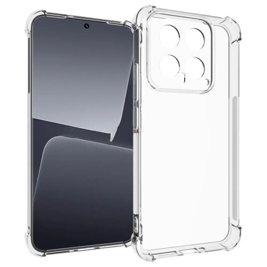 INCOVER Xiaomi 14 Fleksibel Plast Deksel - Gjennomsiktig INCOVER Xiaomi 14 Fleksibel Plast Deksel - Gjennomsiktig