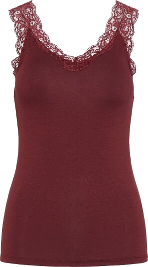 pieces Topp pcBarbera Lace Top Rød