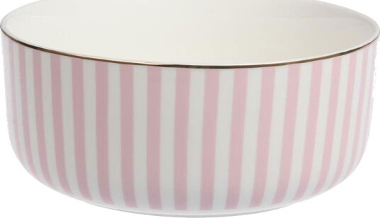 Nova Abby Serveringsbolle 20cm Rosa m/Gulldekor Nova Abby Serveringsbolle 20cm Rosa m/Gulldekor
