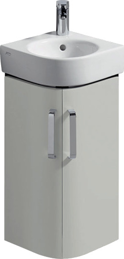 GEBERIT servantskap 425x330x604mm hjørne 2 dører høykomprimert treverk
