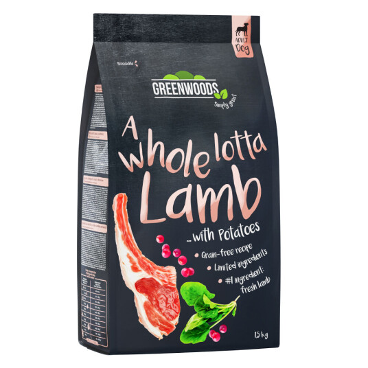 Greenwoods Lam Med Potet Spinat Og Tranebær 1.5 kg