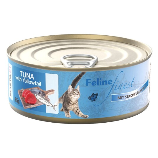 Porta 21 Feline Finest Våtfôr med Tunfisk og Piggmakrell 6 x 85 g
