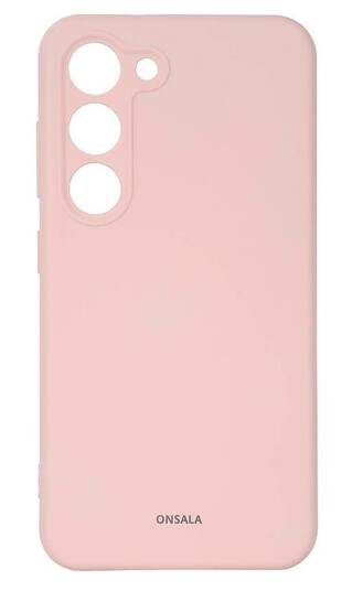 ONSALA Mobildeksel Silikon Chalk Pink for Samsung Galaxy S23