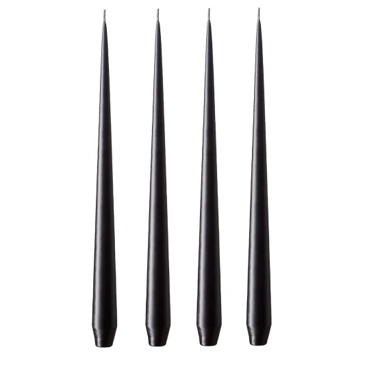 Ester & Erik lys 42 cm 4-pakning raw black Matt
