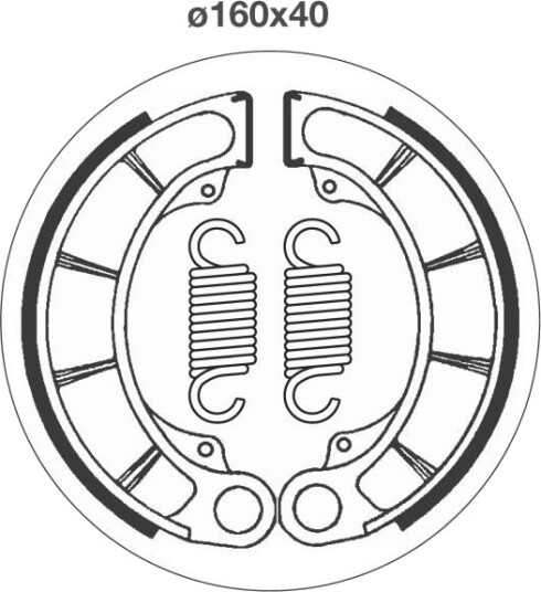 sbs 2059 Bremsesko sett