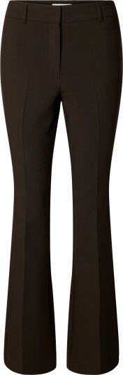 Selected Slwrita Mw Slim Flared Pant Mel - Brown - 34