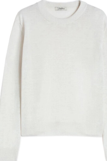 Max Mara Dame Strikkevarer Hvit L,