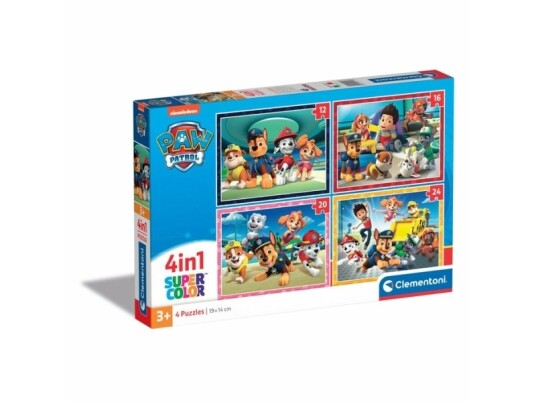 Puslespill Clementoni Cle Puslespill 4In1 Supercolor Paw Patrol 21513 Puslespill Clementoni Cle Puslespill 4In1 Supercolor Paw Patrol 21513
