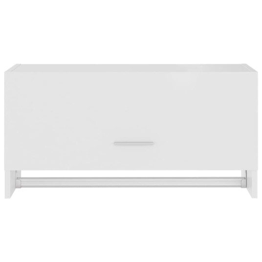 vidaXL Garderobe hvit 70x32,5x35 cm sponplate