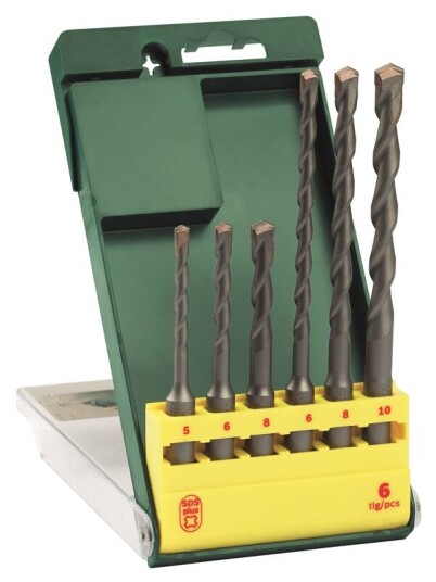 Bosch SDS plus Borsett for Metall og Betong - 6 Deler