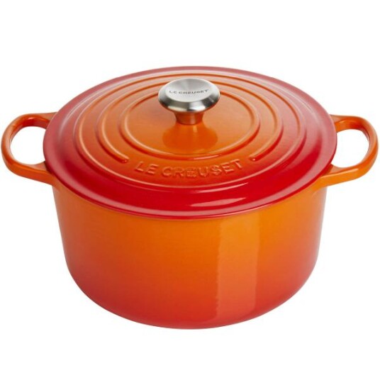Le Creuset Rund støpejernsgryte 5L/24 cm volcanic