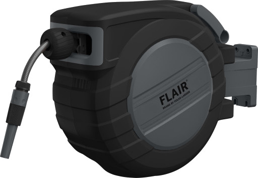 Flair 20 M Slangeopruller 1/2" med Slangefører og Rullebremse for Vann Flair 20 M Slangeopruller 1/2" med Slangefører og Rullebremse for Vann