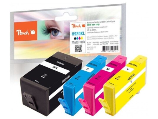 Peach HP type 920XL Blekkpatroner - multipakke