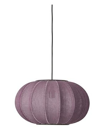 Made By Hand Knit-Wit Taklampe Oval Ø45 Burgunder