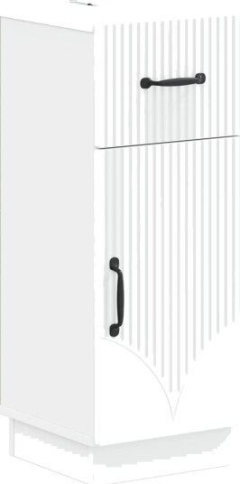 vidaXL Baderom Oppbevaringsskap HOORN Hvit 30 x 31 x 77 cm