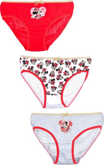 Disney Minni Mus Truser 3-Pakk, Flerfarget, 116 Disney Minni Mus Truser 3-Pakk, Flerfarget, 116
