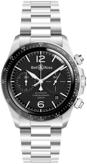 Bell & Ross Herreklokke BRV294 BL ST/SST Vintage Sort/Stål Ø41