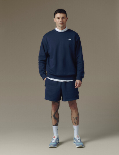 New Balance Sport Essentials French Terry Crew Navy XXL